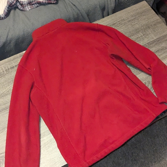 Red Fleece Jacket with Embroidered Logo - Picture 3 of 3